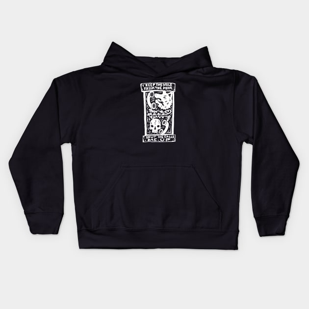 A Wolf At the Door - Inverted Kids Hoodie by bangart